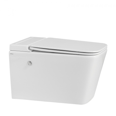 Унитаз ABBER Rechteck подвесной белый с импульсным смывом (AC1202P)