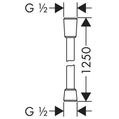 Шланг Hansgrohe - Isiflex 1.25 м. ½’ (28272000)