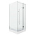 Душ.ограждение GR-6090 Style 90*90*190 квадрат, дверь распашная 2 места (GR-6090)