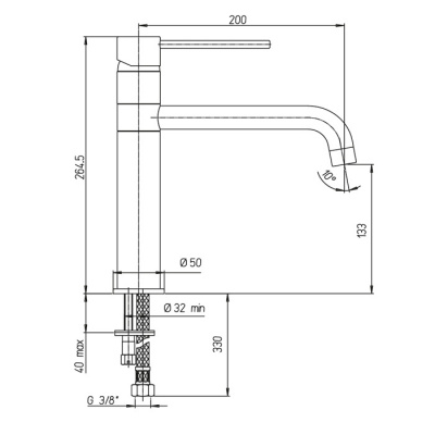Смеситель для кухни Paini Cox (78CR579KM)