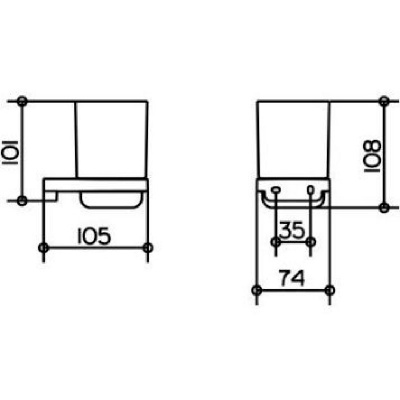 Держатель стакана Keuco Collection Moll (12750019000)