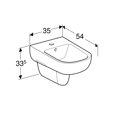 Биде подвесное Geberit 
Smyle
 (500.216.01.1)