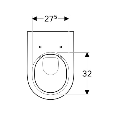 Унитаз безободковый Geberit Acanto (500.600.01.2)
