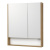 Зеркальный шкаф Aquaton Сканди 70 Белый/Дуб Рустикальный (1A252202SDZ90)