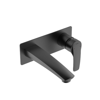 Встраиваемый смеситель для умывальника, черный матовый, Ray, IDDIS (RAYBL00i65)
