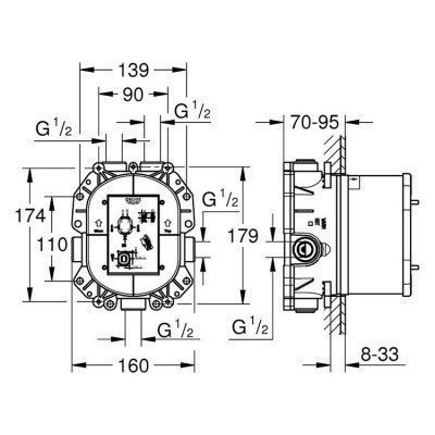 Встроенный смеситель Grohe (35500000)
