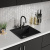 Кухонная мойка Lemark HANKA 570 врезная прямоугольная из кварцгранита цвет: Жасмин (9910016)