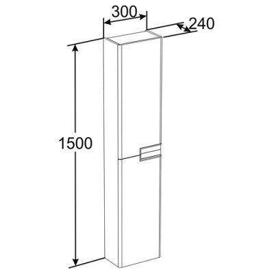 Шкаф-колонна Roca - Victoria Nord Ice Edition (ZRU9302729)