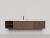 Подвесная тумба Salini Domino 2000, шпон, для двух раковин, гладкий фасад (27D220D)