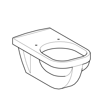 Унитаз подвесной Geberit Renova Comfort Square (208550000)