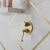 Смеситель для ванны PAINI Duomo встраиваемый, брашированное золото PVD (PJ) (88PJ6911)
