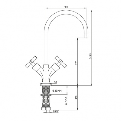 Смеситель для кухни Paini Elix (85CR572KM)