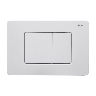Кнопка смыва ABBER белая матовая (AC0120MW)