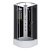 Душ.каб. NG-3501-14BKTG (900х900х2100-2400) средний поддон(26см) стекло ТОНИРОВАННОЕ 4 места (35011434BKTG)