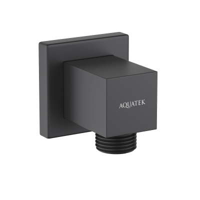 Шланговое подсоединение AQUATEK, матовый черный (AQ2458MB)