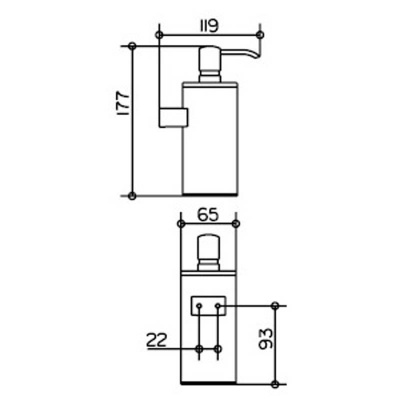 Дозатор мыла Keuco Plan (14953010100)