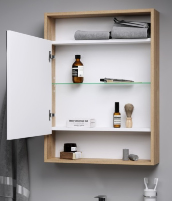 Зеркальный шкаф Aqwella City 50см (SIT0405DB)