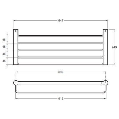 Полотенцедержатель Jacob Delafon - SINGULIER (15213D-CP)