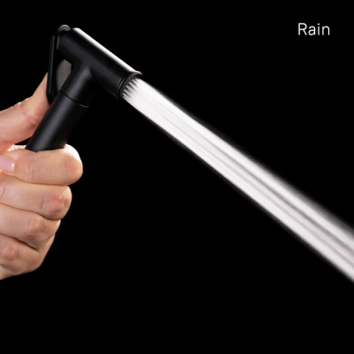 Гигиеническая лейка, черная, латунь, IDDIS (020BBLGi20)