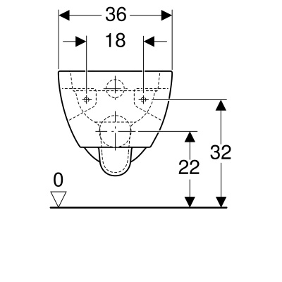 Унитаз подвесной безободковый Geberit Renova (203070000)