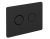 Кнопка Cersanit ACCENTO CIRCLE пневматическая пластик черный матовый (63839)