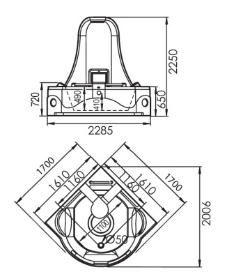 Акриловая ванна Gemy (G9070 O)