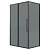 Душ.ограждение 120.K33.02.1370.21.10 Cosmo (130*70*195) черный матовый, стекло тонированное, 2 места (120.K33.02.1370.21.10)