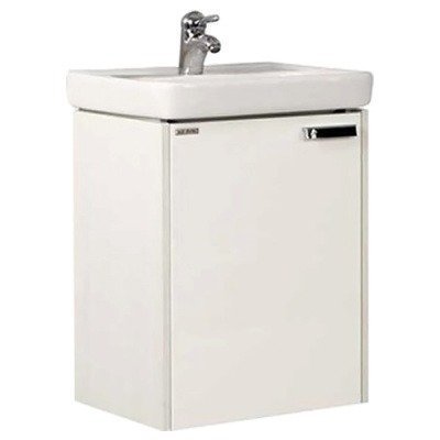 Тумба под умывальник AQUATON - Йорк 50 М белый/выбеленное дерево (1A170901YOAY0)