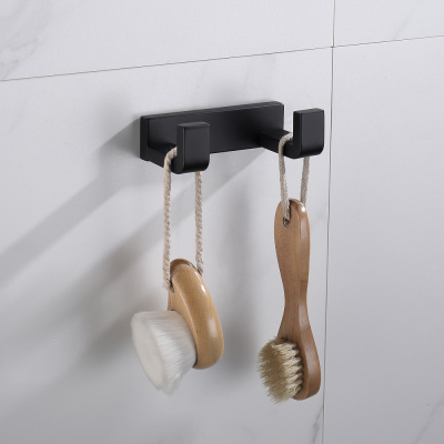 Крючок двойной ABBER Westen черный матовый (AA1750B)