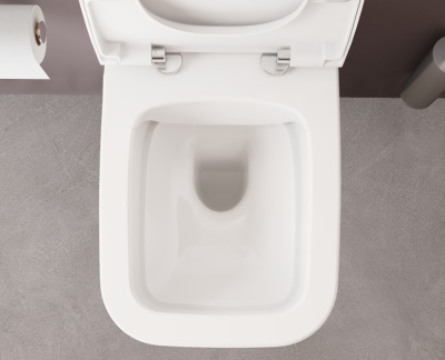 Подвесной Безободковый унитаз Vitra Zentrum Square (7484B003-0075)