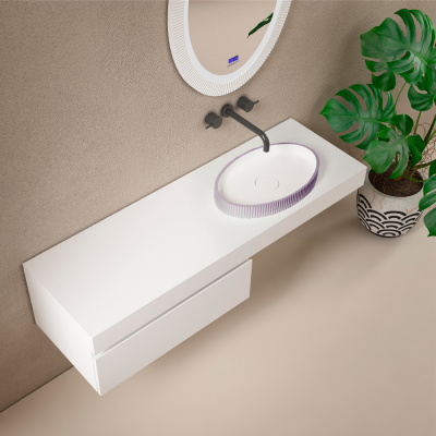 Раковина накладная ABBER Stein фиолетовая (AS2603Violett)