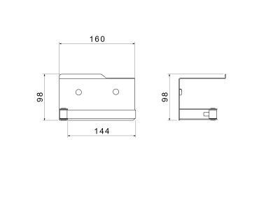 Бумагодержатель с полкой AQUATEK ЛИБРА (AQ4929CR)
