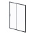 AM.PM Gem Solo Дверь душевая 150х195, стекло прозрачное, профиль черный матовый (W90G-150-1-195BT)