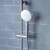 Смеситель для ванны с верхним душем, хром/белый, Cloud, IDDIS (CLOSB00i06)