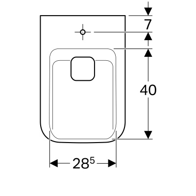 Биде подвесное Geberit 
myDay
 (235450600)