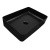 Раковина Creo Ceramique накладная прямоугольная 500*350*120мм, цвет Матовый Черный (PU3500MBK)