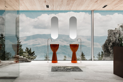 Раковина отдельностоящая прозрачная ABBER Kristall (AT2703Opal)