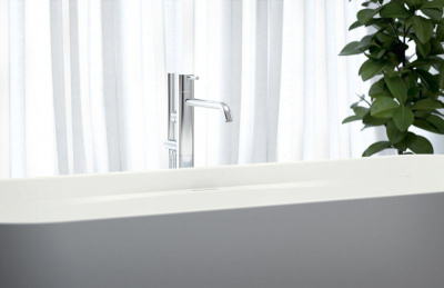 Ванна из литьевого мрамора CEZARES, матовая (TITAN-SQUARE-170-70-57)