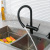 Gappo смеситель для кухни с подключением фильтра питьевой воды чёрный (G4398-36)