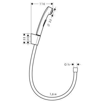 Гигиенический душ Hansgrohe - (32128000)