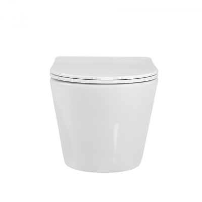 Унитаз ABBER Bequem подвесной белый, безободковый (AC1102)