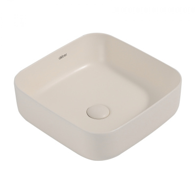 Раковина накладная ABBER Rechteck светло-бежевая матовая (AC2211MBE)