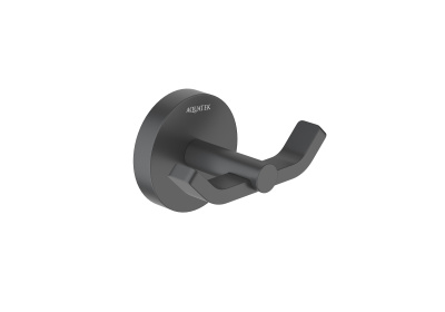 Крючок двойной AQUATEK, матовый черный БЕТТА (AQ4602MB) Крючок двойной AQUATEK, матовый черный БЕТТА (AQ4602MB)