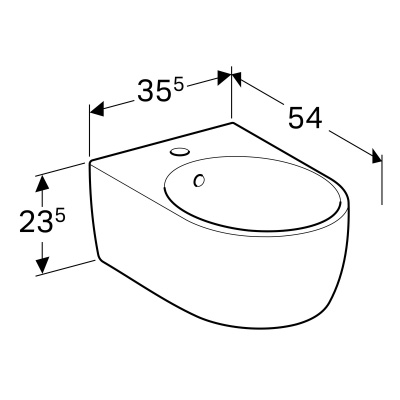 Биде подвесное Geberit 
iCon
 (234000000)
