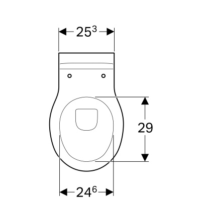Унитаз подвесной Geberit Bambini (201700000)