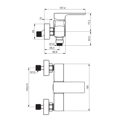 Смеситель для душа Damixa Gala, хром (532000000)