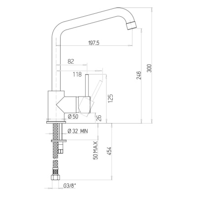 Смеситель для кухни, PAINI Cox, ULTRAWHITE (7890572CR599H1KM)