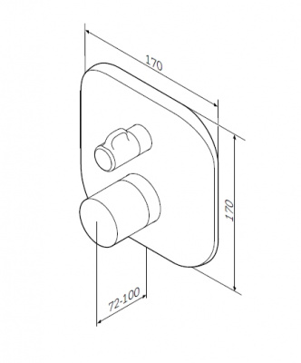 Смеситель для душа AM.PM Sensation (F3075600) Смеситель для душа AM.PM Sensation (F3075600)