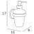 Дозатор для мыла Inda - Colorella (A2367ACR21)
