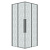 Душ.ограждение 300.K33.01.1010.10.02 Galaxy (100*100*195) квадрат,раздвижная,хром,стекло шиншилла,1место (300.K33.01.1010.10.02)